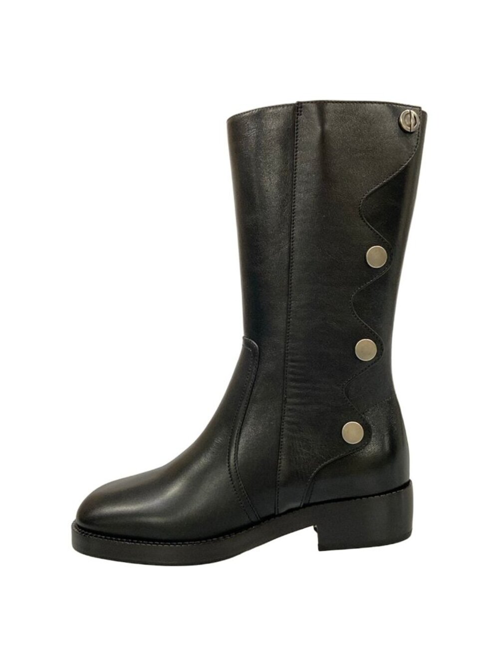 Dior Long Boots Black Leather